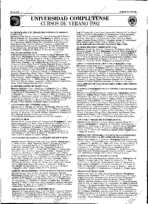 ABC SEVILLA 10-05-1992 página 58