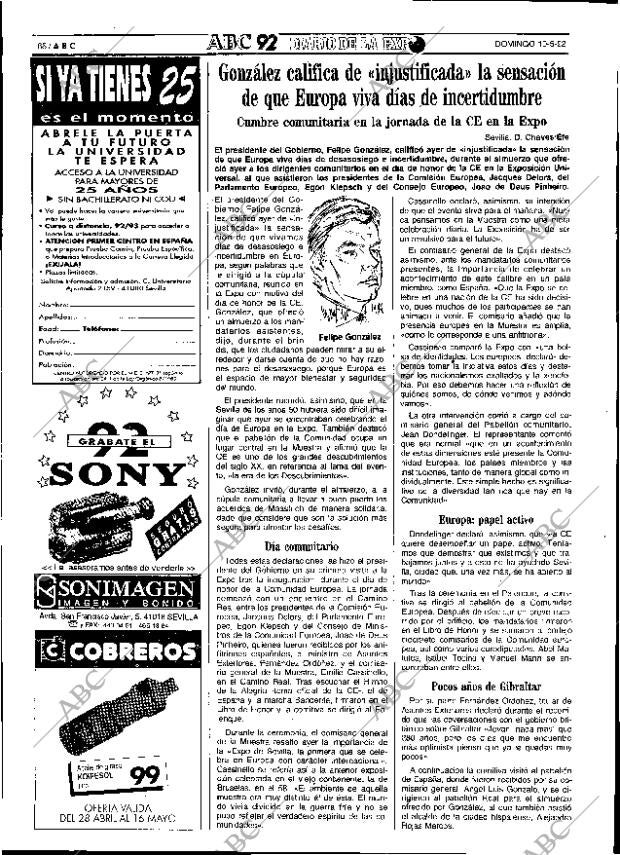 ABC SEVILLA 10-05-1992 página 66
