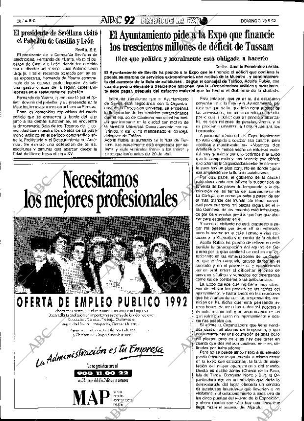 ABC SEVILLA 10-05-1992 página 68
