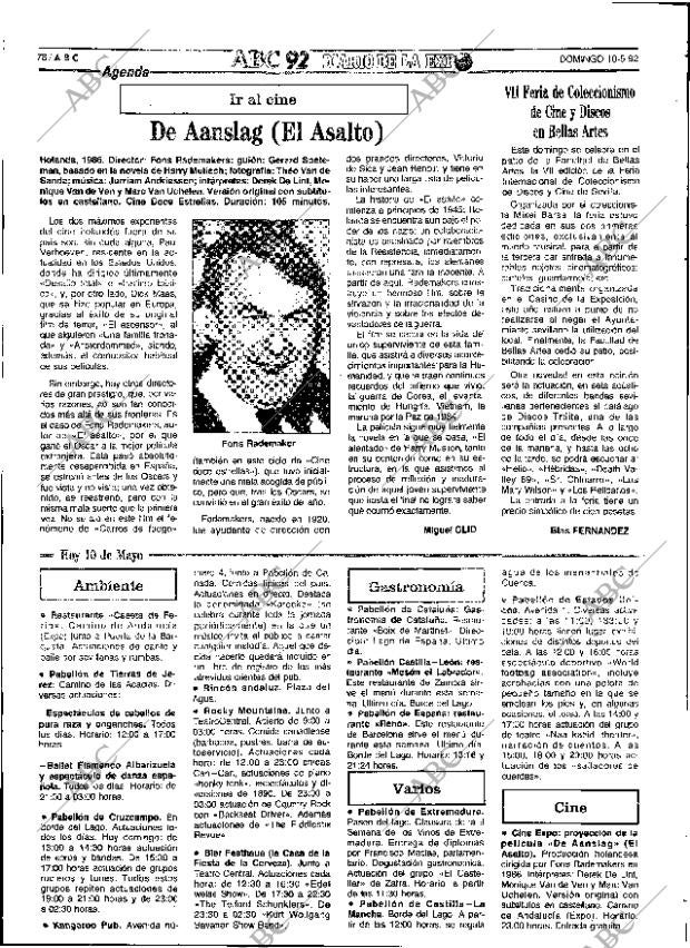 ABC SEVILLA 10-05-1992 página 78