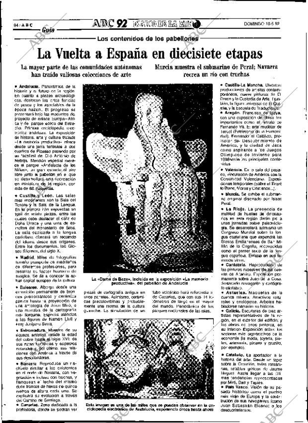 ABC SEVILLA 10-05-1992 página 84