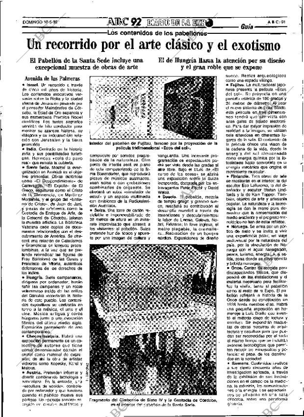 ABC SEVILLA 10-05-1992 página 91