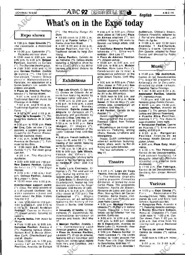ABC SEVILLA 10-05-1992 página 95