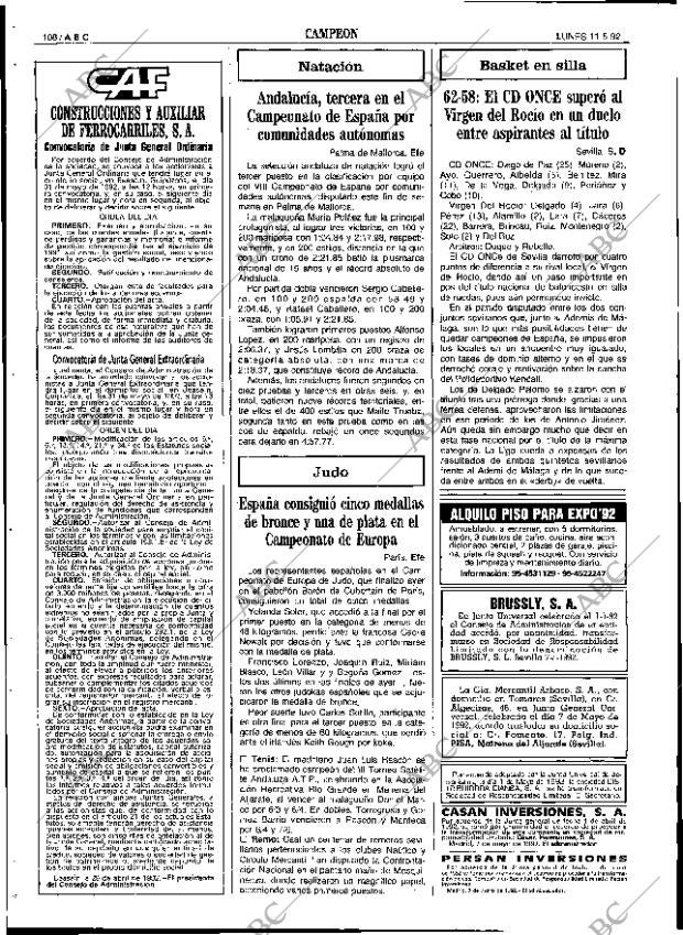 ABC SEVILLA 11-05-1992 página 108