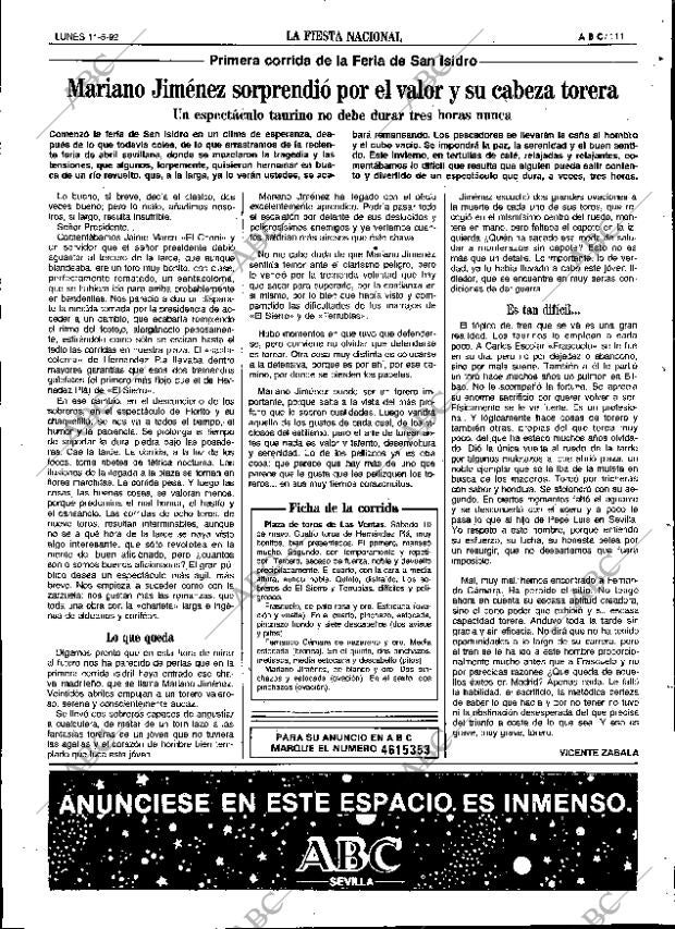 ABC SEVILLA 11-05-1992 página 111