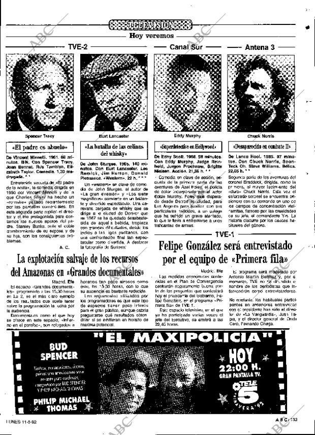 ABC SEVILLA 11-05-1992 página 133