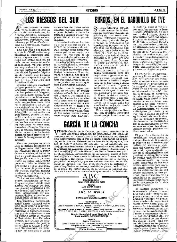 ABC SEVILLA 11-05-1992 página 15