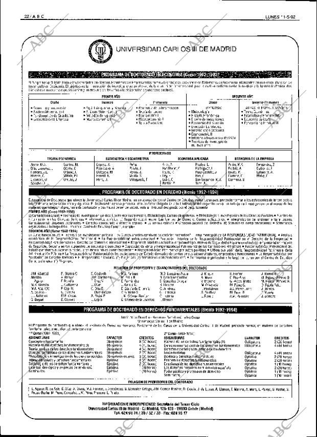 ABC SEVILLA 11-05-1992 página 22