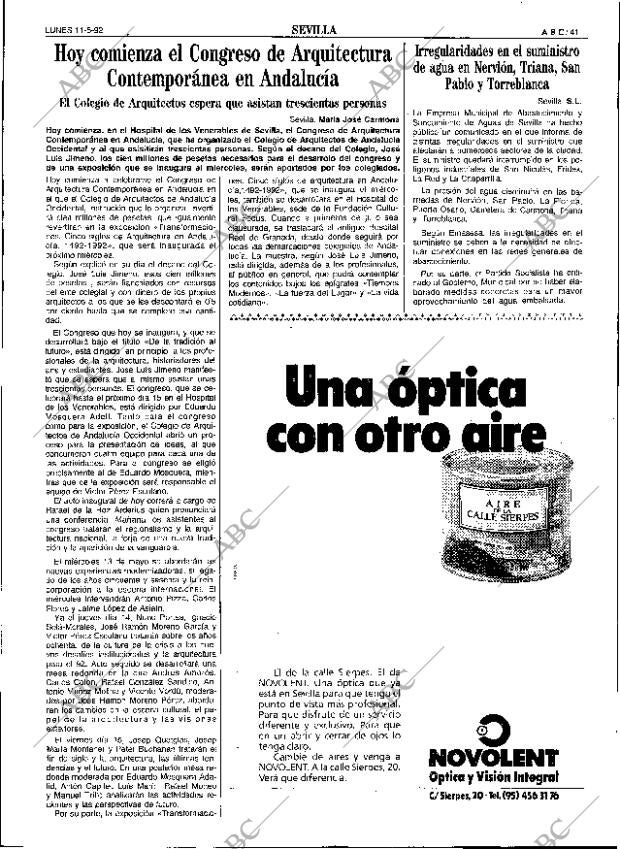 ABC SEVILLA 11-05-1992 página 41