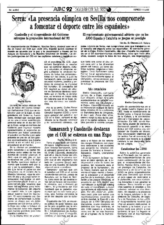 ABC SEVILLA 11-05-1992 página 54
