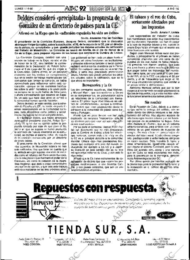 ABC SEVILLA 11-05-1992 página 55