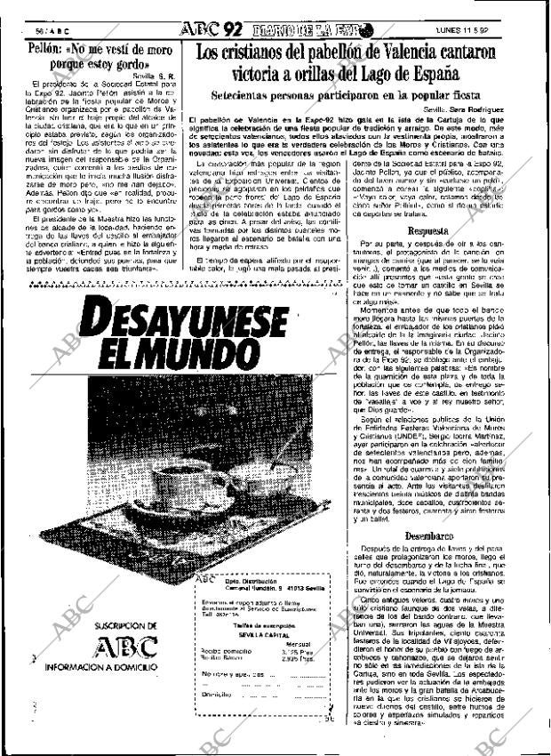 ABC SEVILLA 11-05-1992 página 56