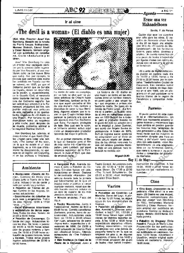 ABC SEVILLA 11-05-1992 página 71