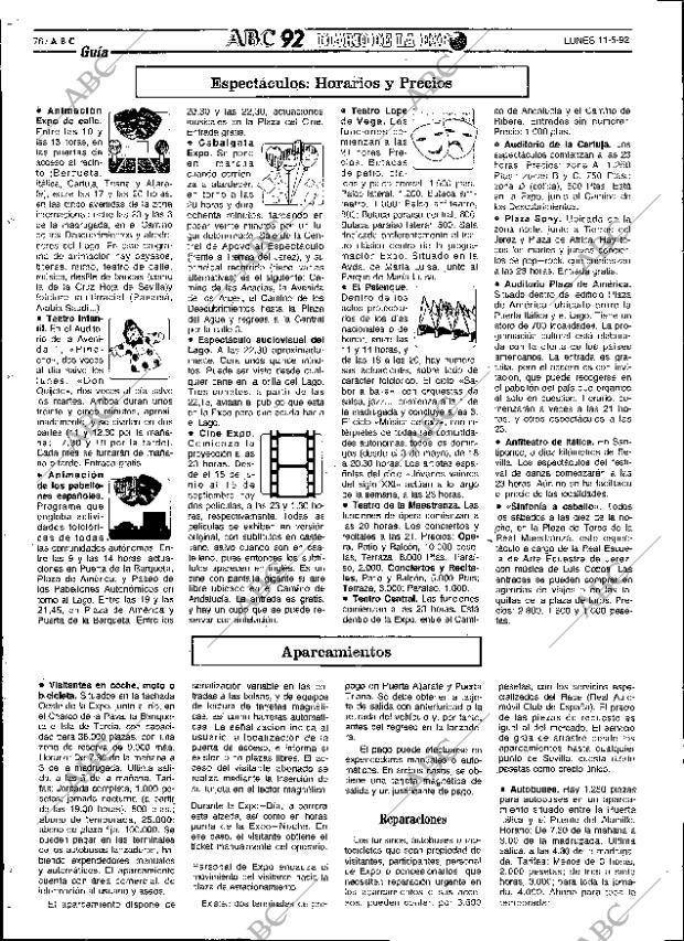 ABC SEVILLA 11-05-1992 página 76