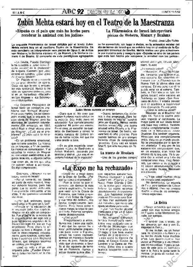ABC SEVILLA 11-05-1992 página 80