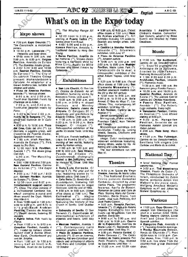 ABC SEVILLA 11-05-1992 página 83