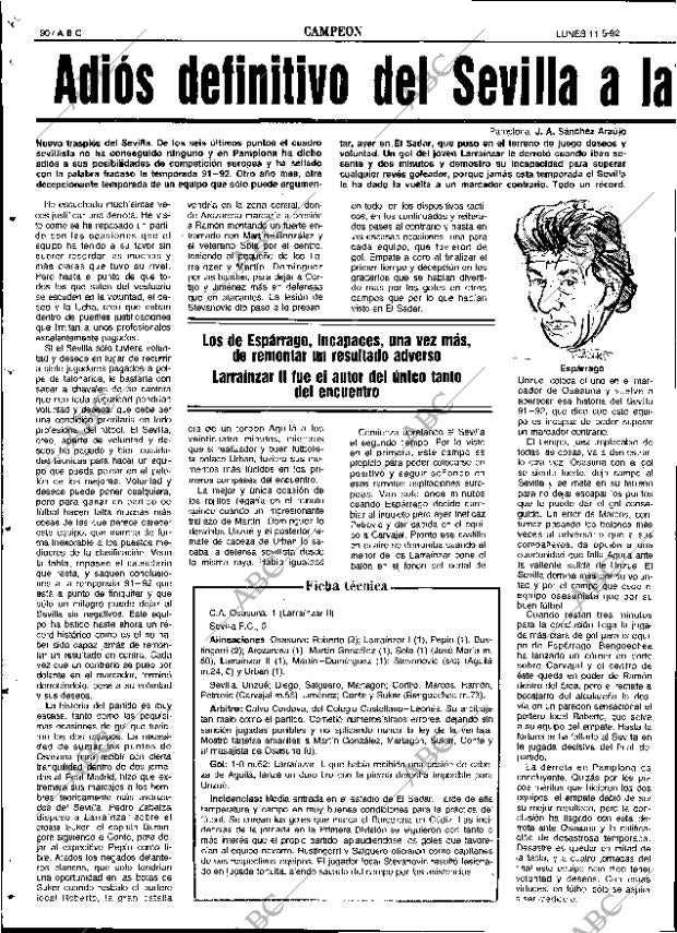 ABC SEVILLA 11-05-1992 página 90