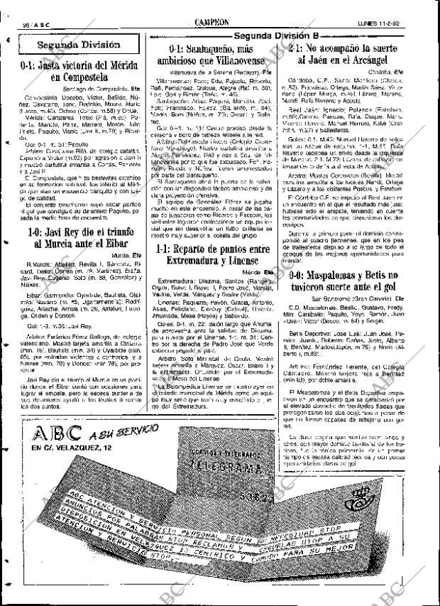 ABC SEVILLA 11-05-1992 página 96