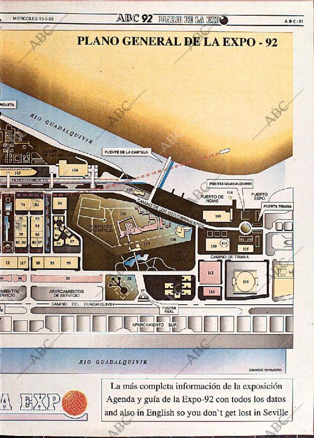 ABC SEVILLA 13-05-1992 página 61