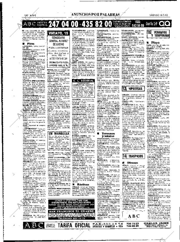 ABC MADRID 16-05-1992 página 106