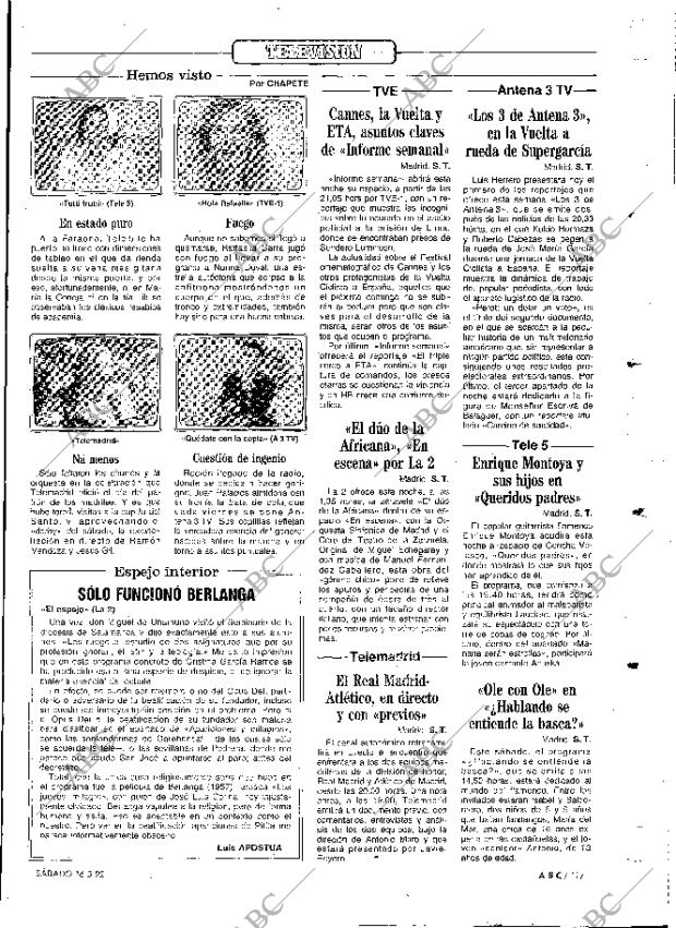ABC MADRID 16-05-1992 página 117