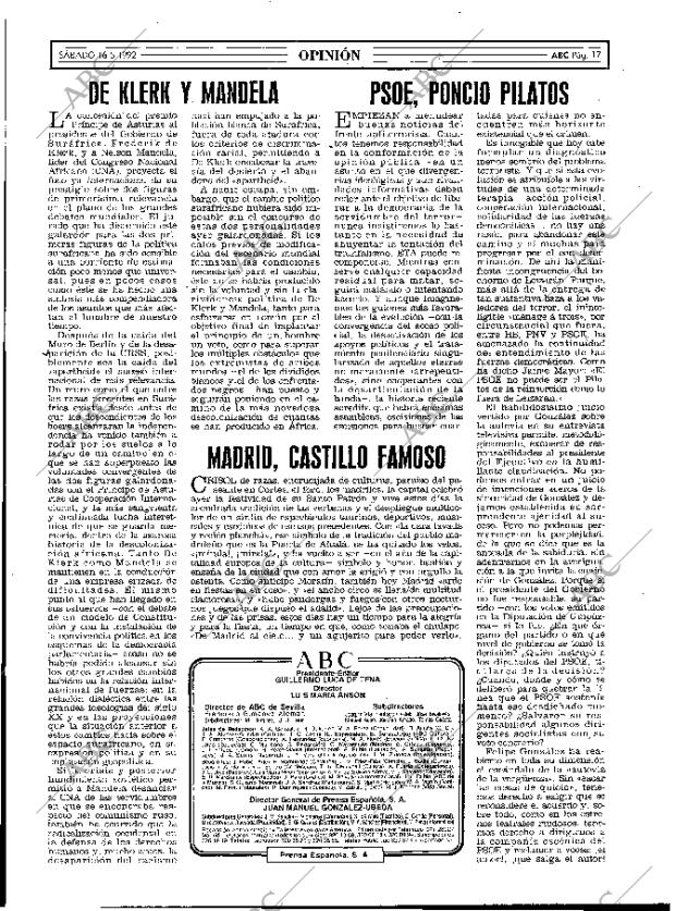 ABC MADRID 16-05-1992 página 17