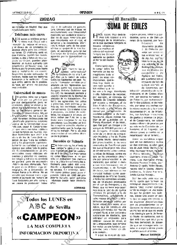 ABC SEVILLA 22-05-1992 página 21