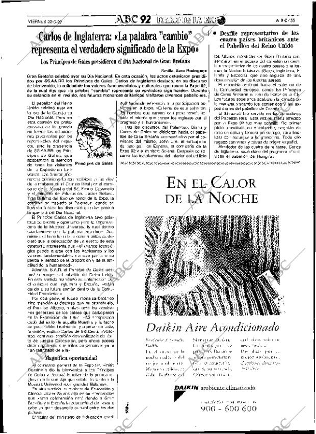 ABC SEVILLA 22-05-1992 página 55