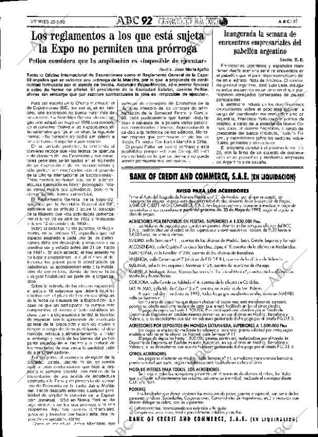 ABC SEVILLA 22-05-1992 página 57