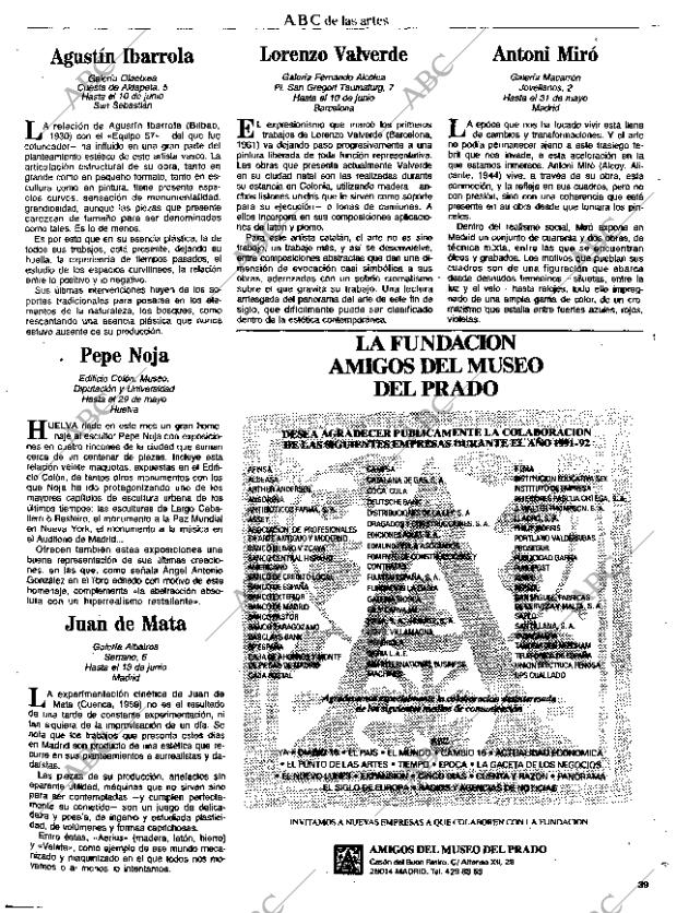CULTURAL MADRID 22-05-1992 página 39