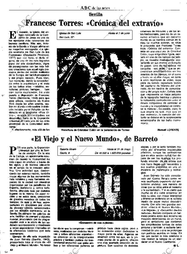 CULTURAL MADRID 22-05-1992 página 42