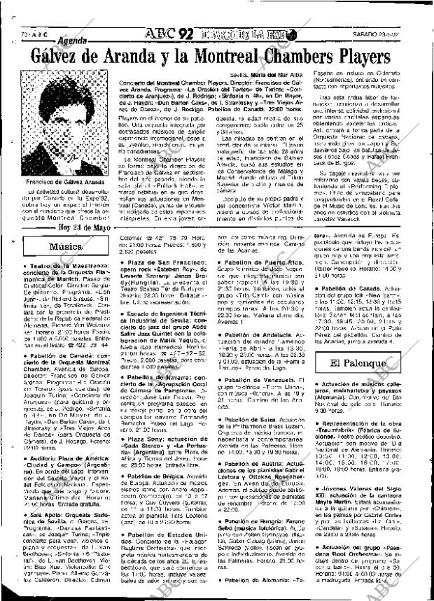ABC SEVILLA 23-05-1992 página 70