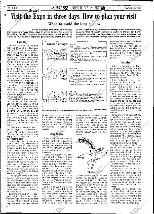 ABC SEVILLA 23-05-1992 página 76