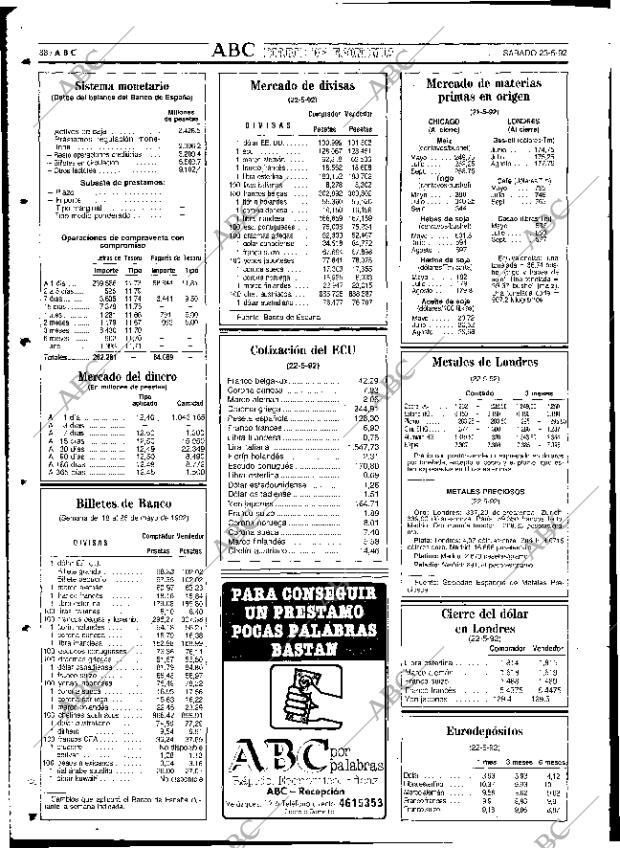 ABC SEVILLA 23-05-1992 página 88