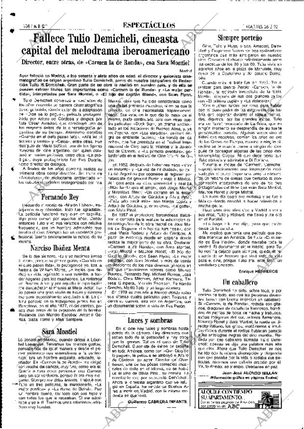 ABC MADRID 26-05-1992 página 108