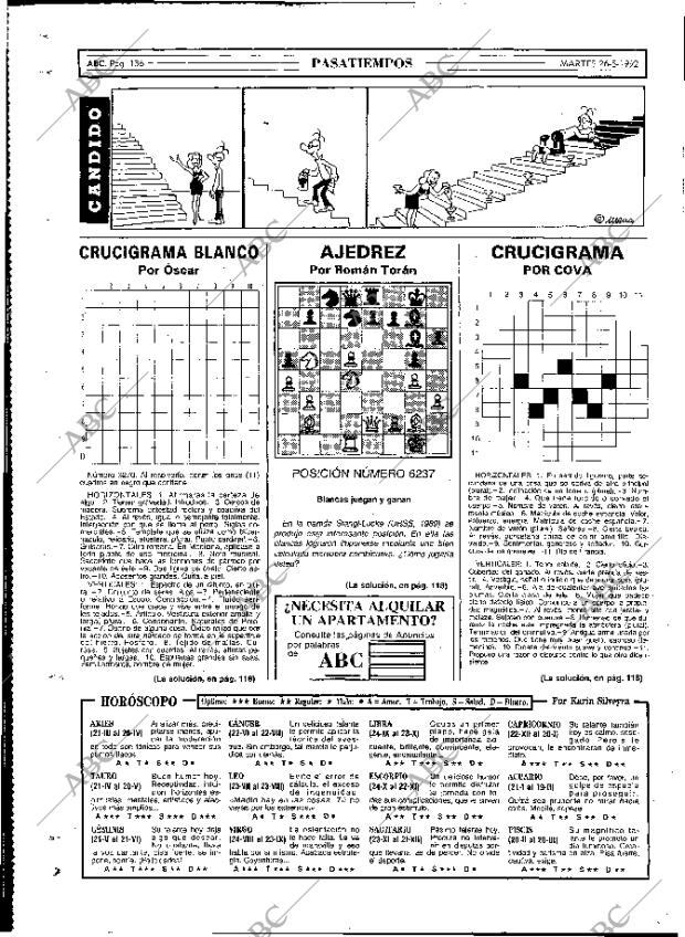 ABC MADRID 26-05-1992 página 136