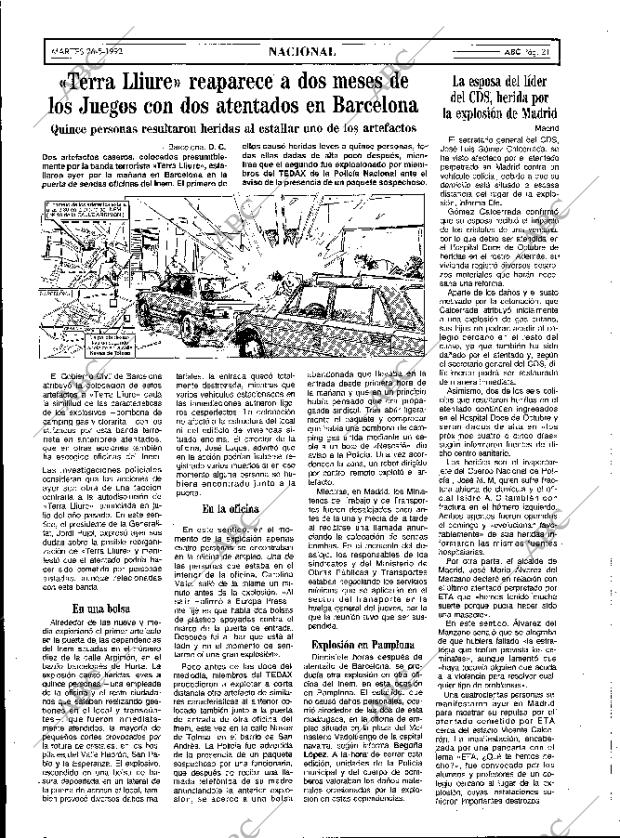 ABC MADRID 26-05-1992 página 21