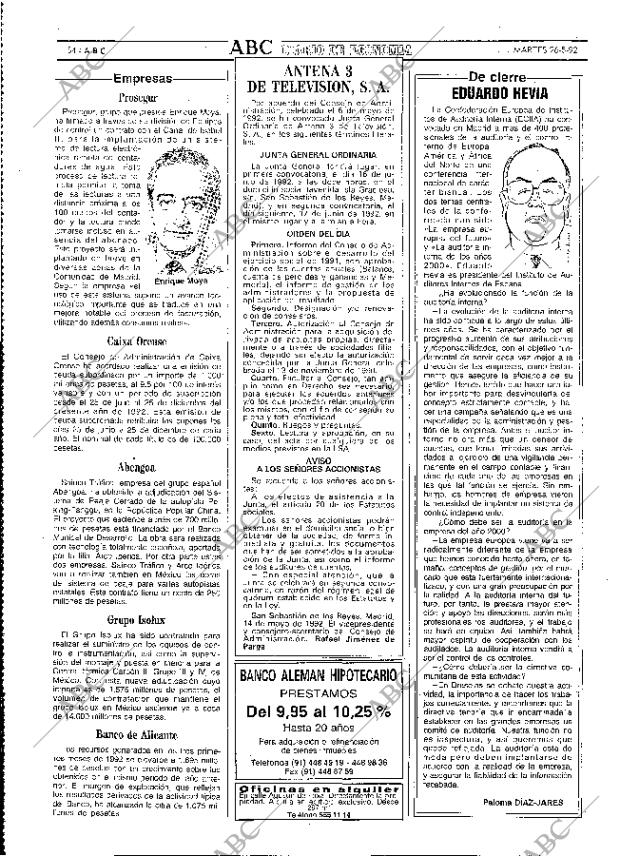 ABC MADRID 26-05-1992 página 54