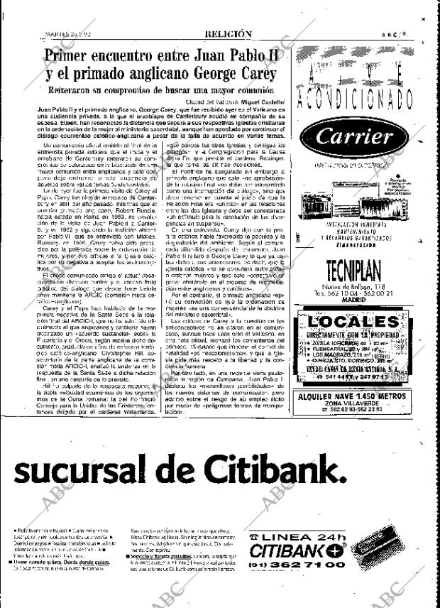 ABC MADRID 26-05-1992 página 91