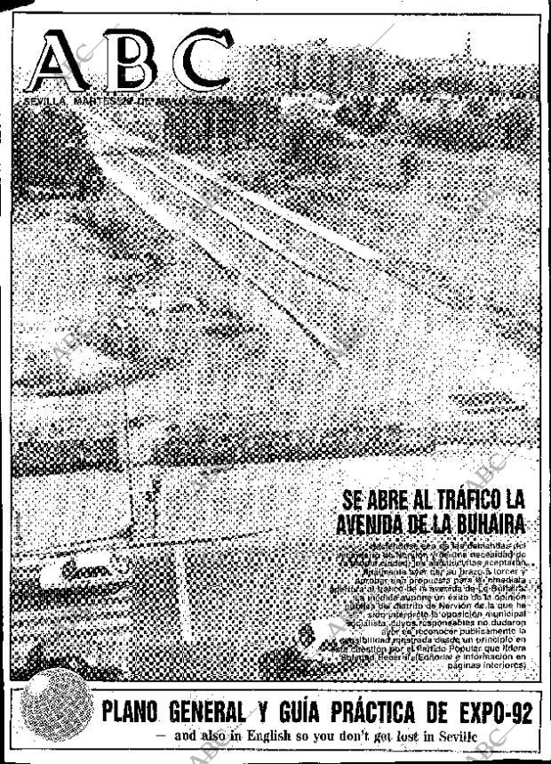 ABC SEVILLA 26-05-1992 página 1