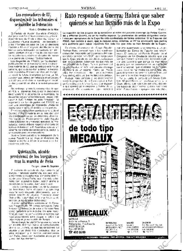 ABC SEVILLA 26-05-1992 página 23