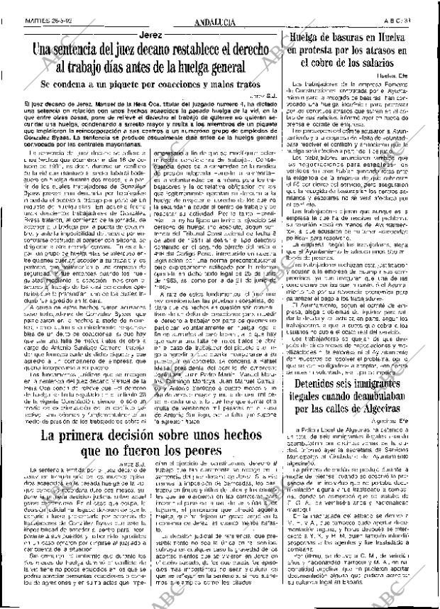 ABC SEVILLA 26-05-1992 página 33