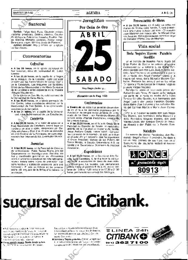 ABC SEVILLA 26-05-1992 página 35