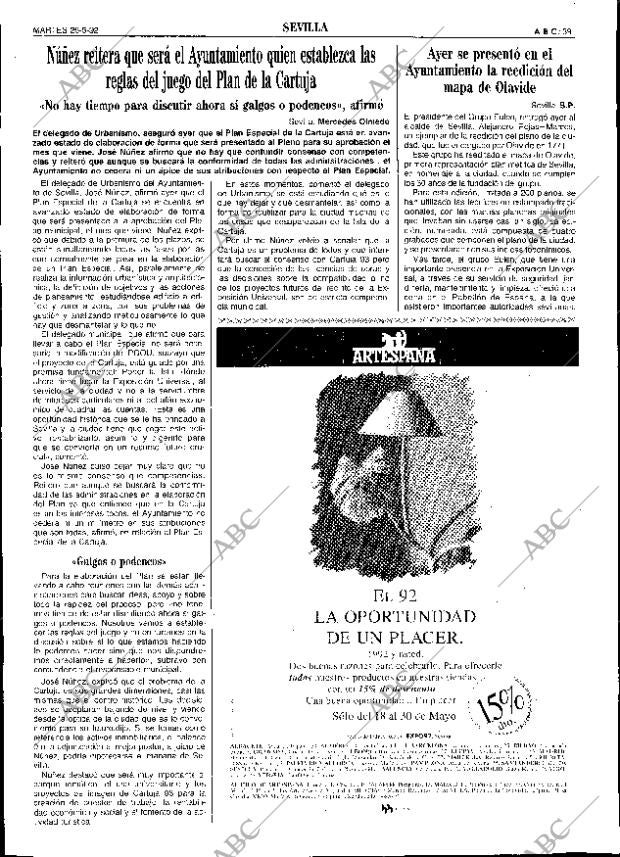 ABC SEVILLA 26-05-1992 página 39