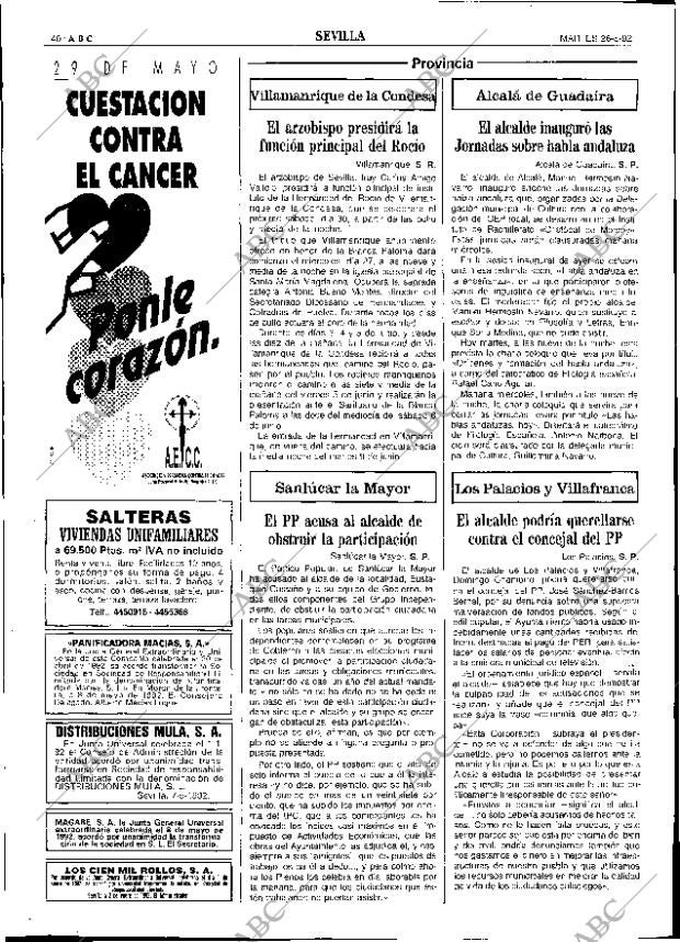 ABC SEVILLA 26-05-1992 página 40