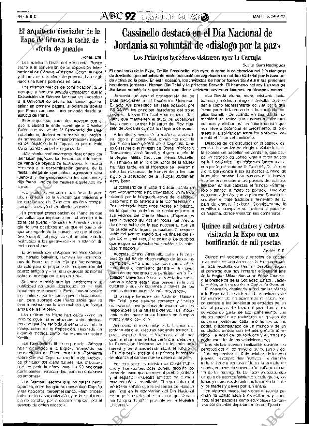 ABC SEVILLA 26-05-1992 página 44