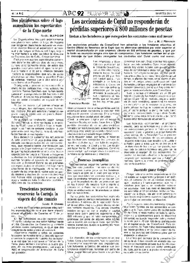 ABC SEVILLA 26-05-1992 página 46