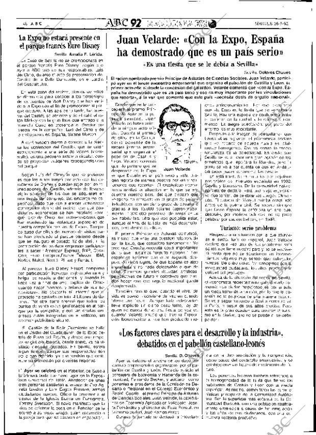 ABC SEVILLA 26-05-1992 página 48