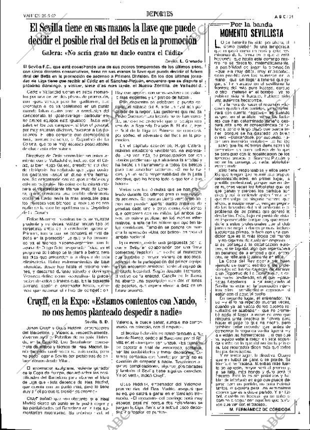 ABC SEVILLA 26-05-1992 página 91