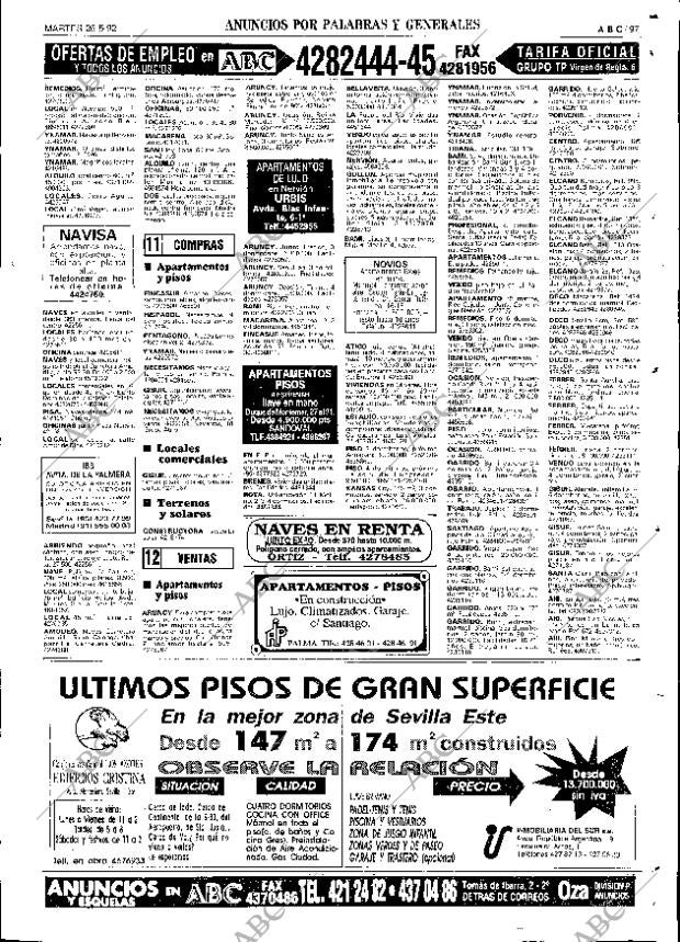 ABC SEVILLA 26-05-1992 página 97